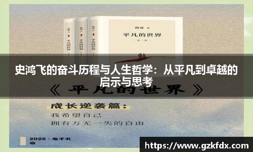 史鸿飞的奋斗历程与人生哲学：从平凡到卓越的启示与思考